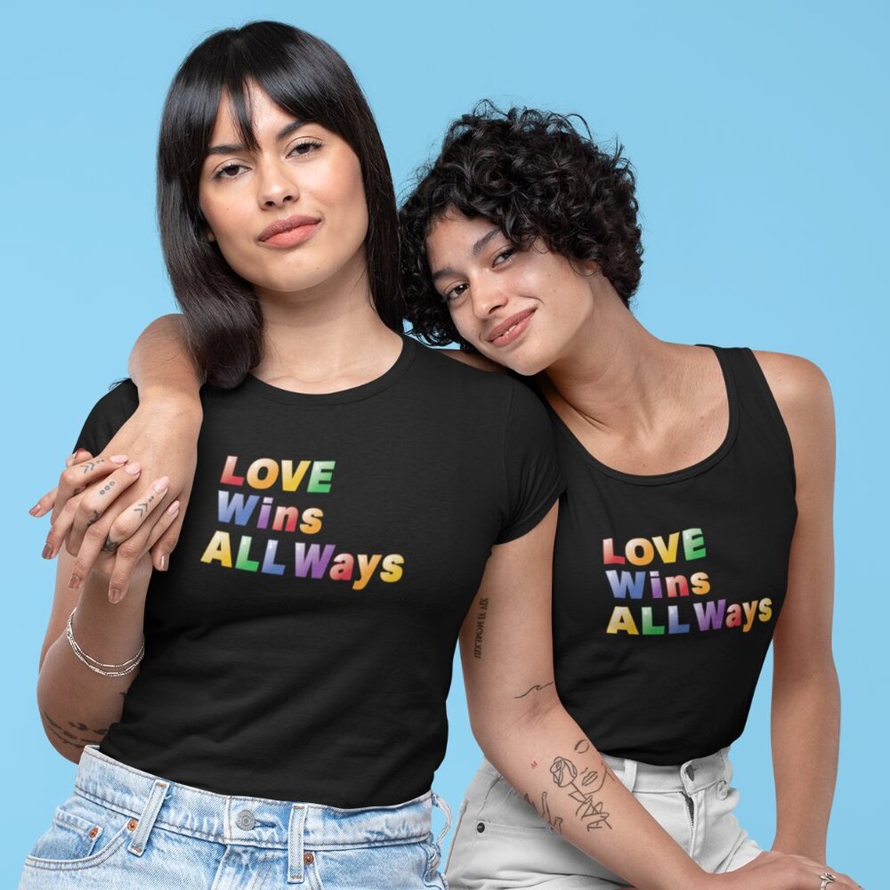 Love Wins ALL Ways Pride tee (various sizes)